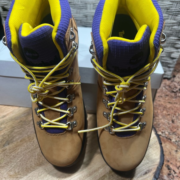 Timberland Women's Beige Euro Hiker Waterproof Boots 14 - Picture 4 of 10